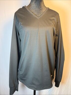 Active by Old Nacy Women’s Black V-Neck Long Sleeve Athletic Hoodie